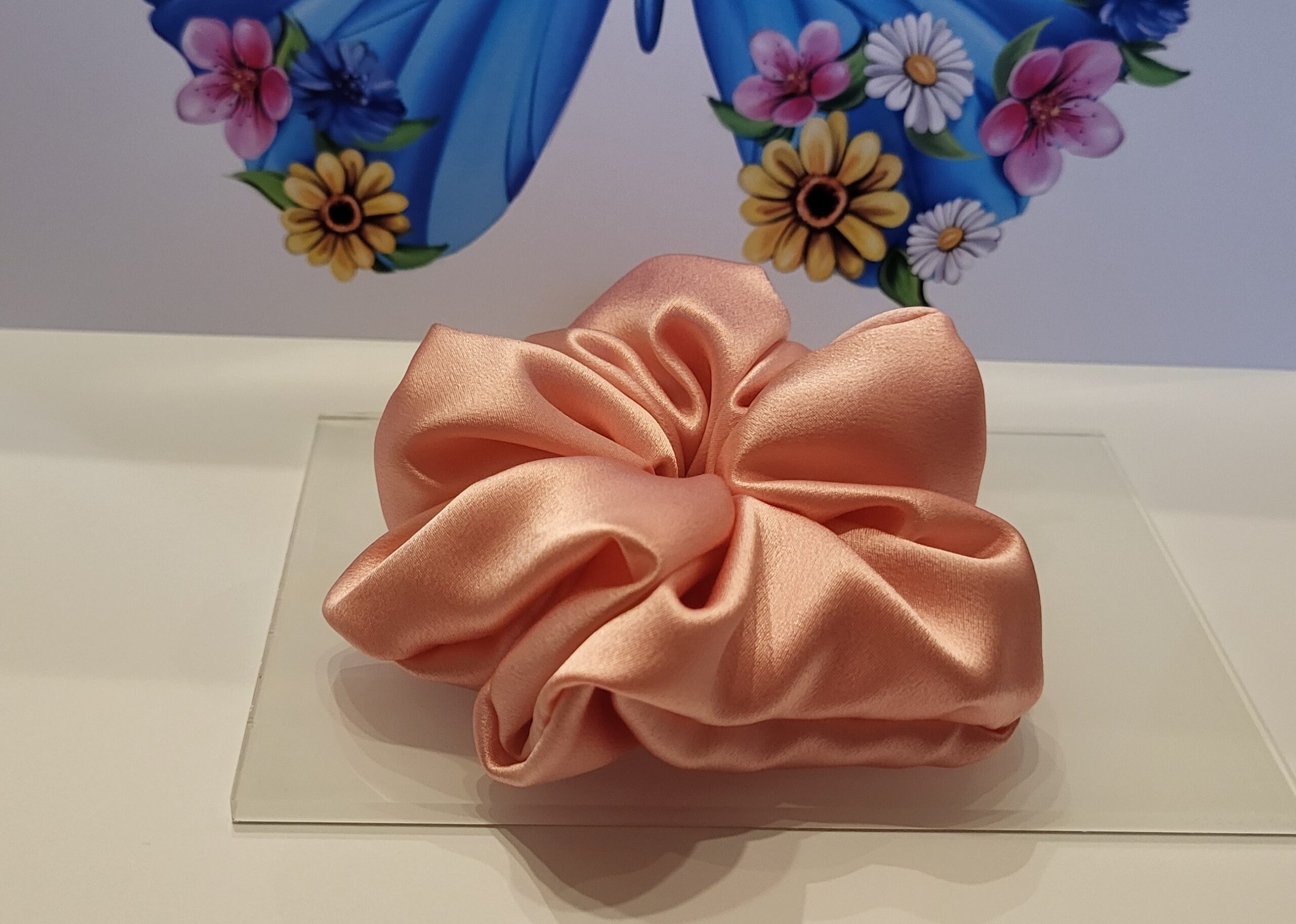 Gumka Scrunchie Duża Jedwab100% MORELA