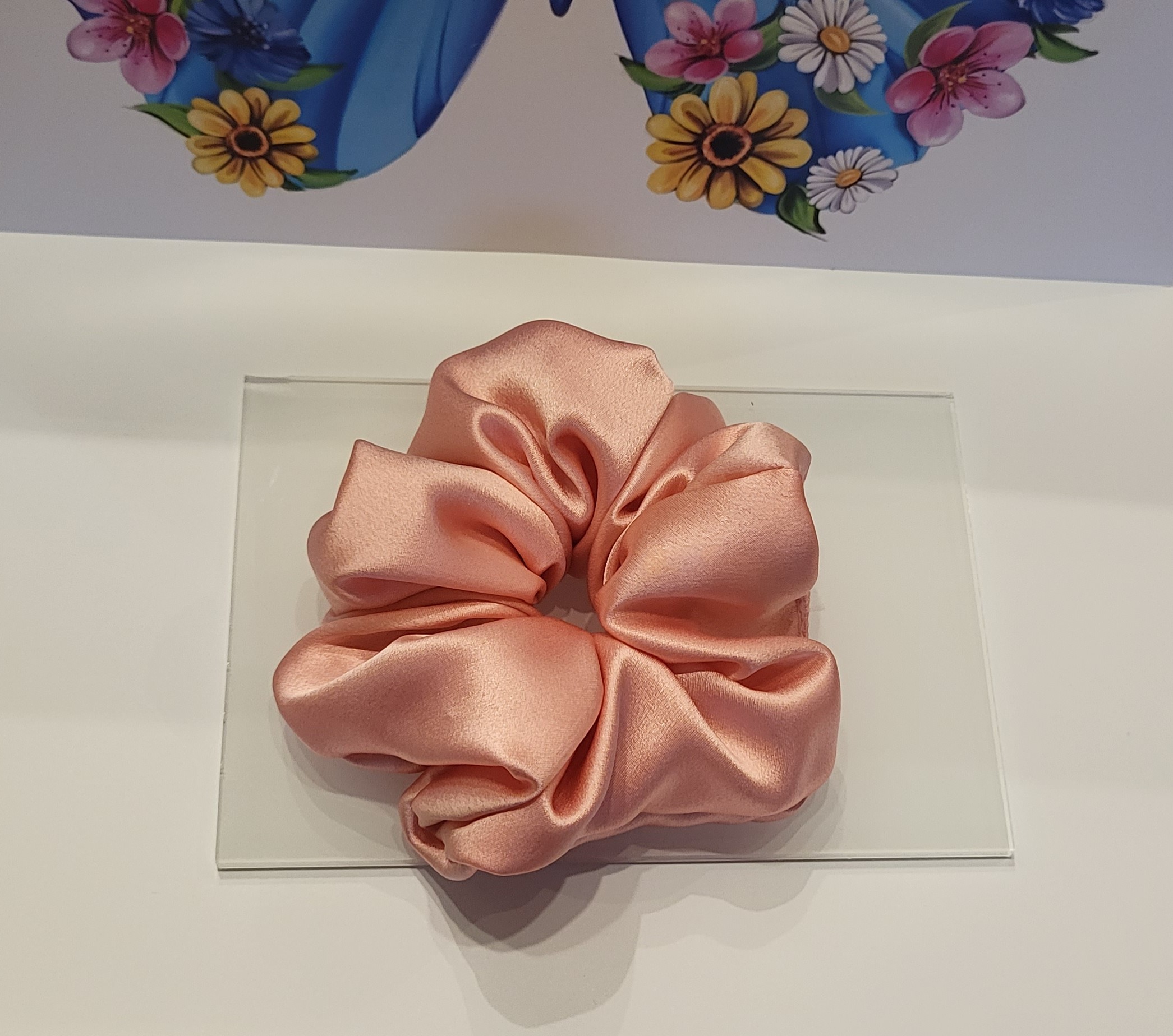 Gumka Scrunchie Duża Jedwab100% MORELA - obrazek 2